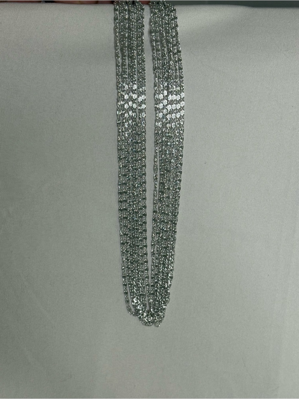 Sarah Coventry vintage Multi-Strand Silver Statement Necklace
